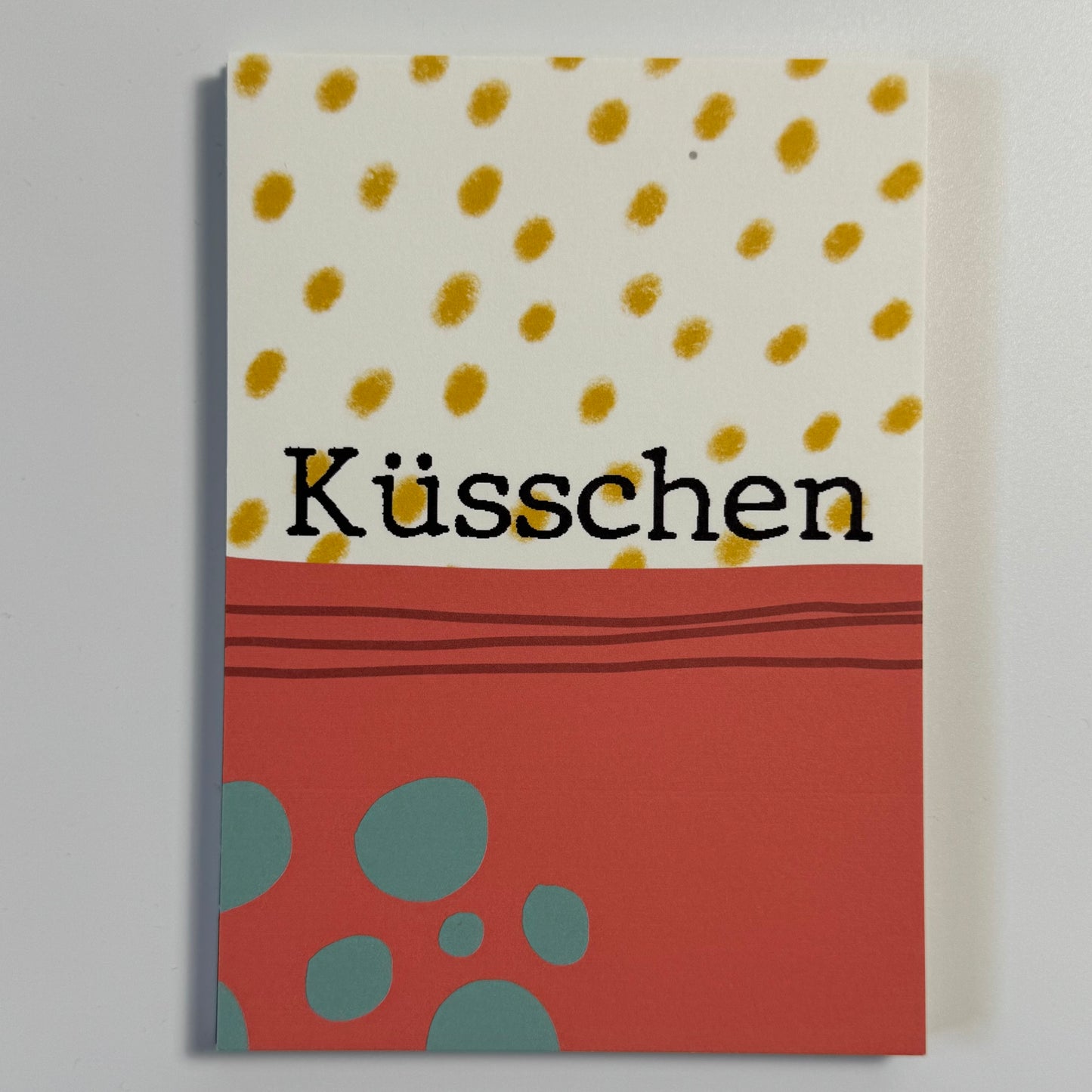 Postkarte, ‚Küsschen’ A6