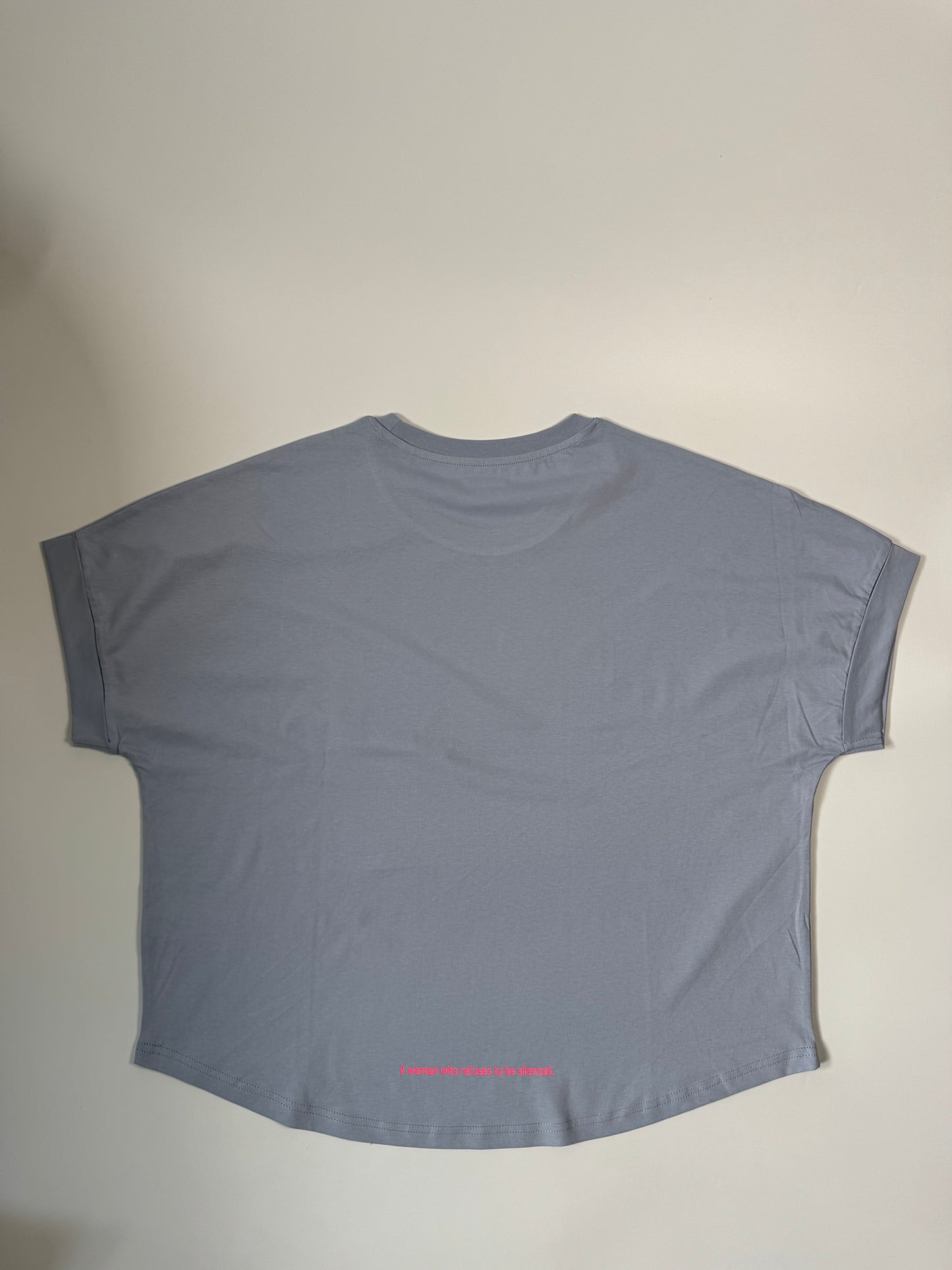 Frauen-Shirt ,unshushable‘: lila, weiß, gelb / neon pink