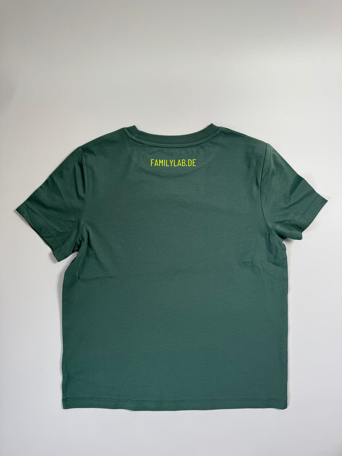 T-Shirt Frauen 'Leitwölfin / Leitwolf.': Grün / Neon Gelb
