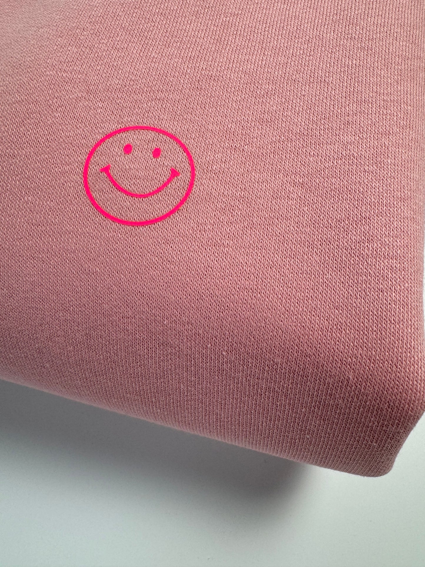 Sweatshirt Unisex Smiley: Canyon Pink / Neon Pink