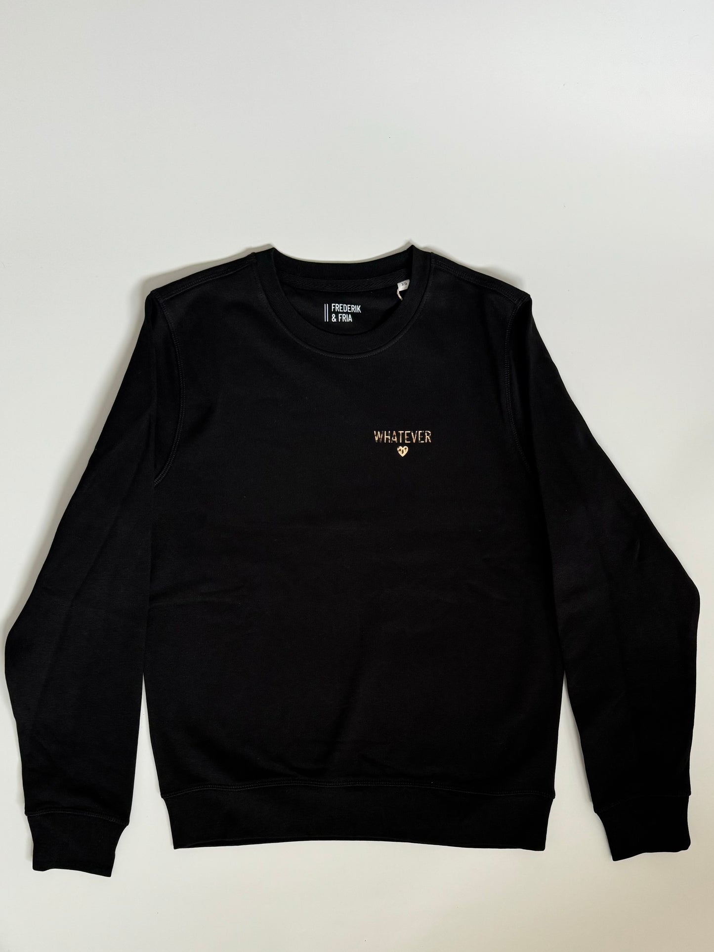 Sweatshirt Unisex 'Whatever.': Schwarz / Leo