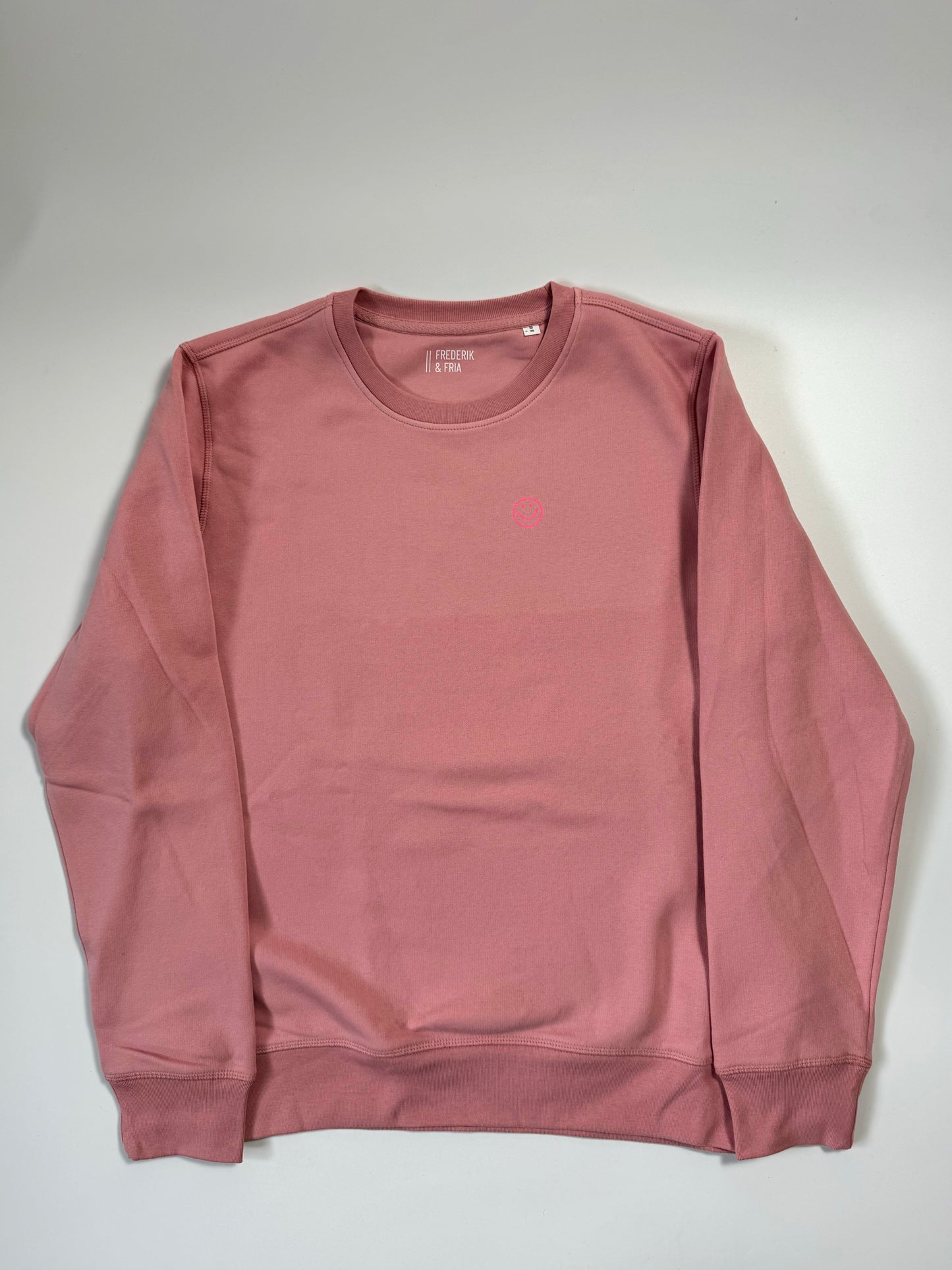 Sweatshirt Unisex Smiley: Canyon Pink / Neon Pink