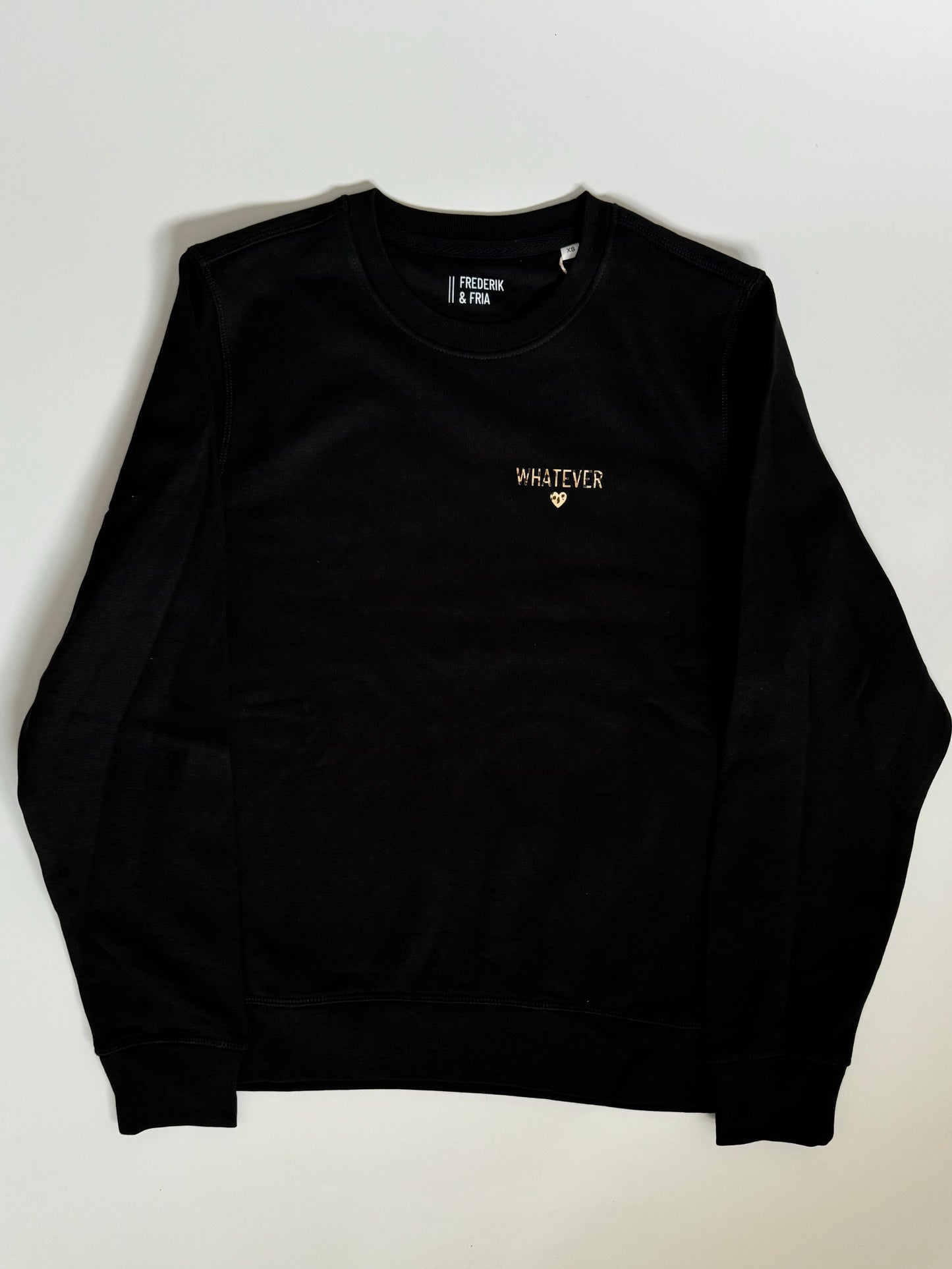 Sweatshirt Unisex 'Whatever.': Schwarz / Leo