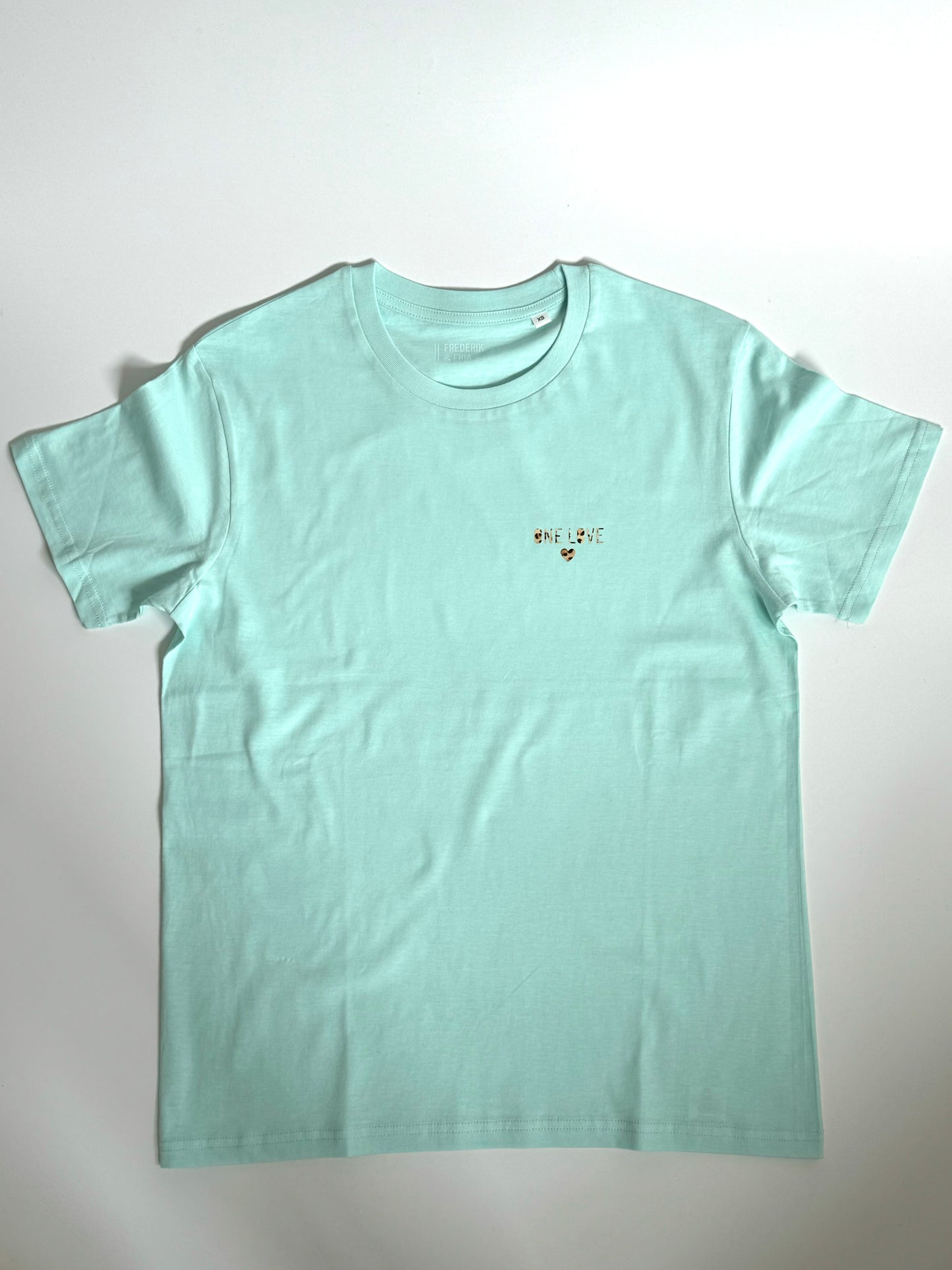 T-Shirt Unisex 'One Love’, Caribbean Blue / leo