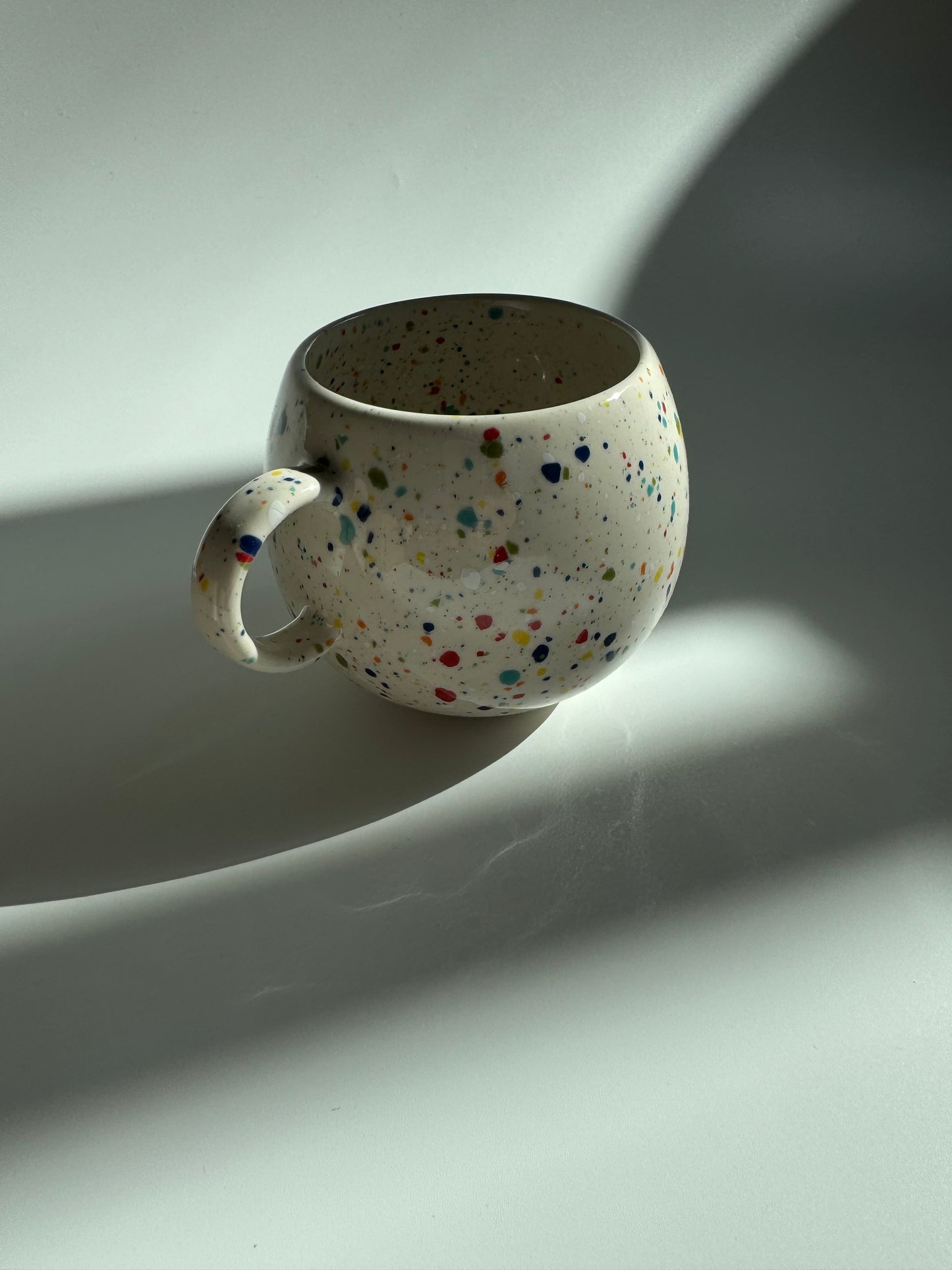 Tasse Konfetti, weiß, 500ml