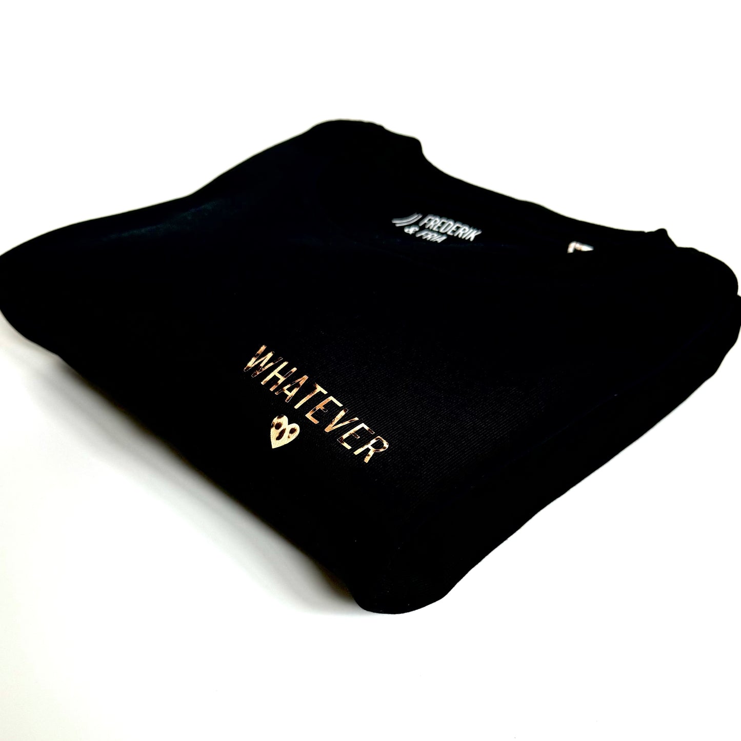 Sweatshirt Unisex 'Whatever.': Schwarz / Leo