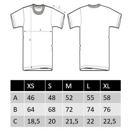 T-Shirt Unisex, Frau Zauberschön, Weiß / Rot