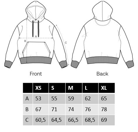 Hoodie Unisex 'Be unique.': Rosalila / Neon Gelb