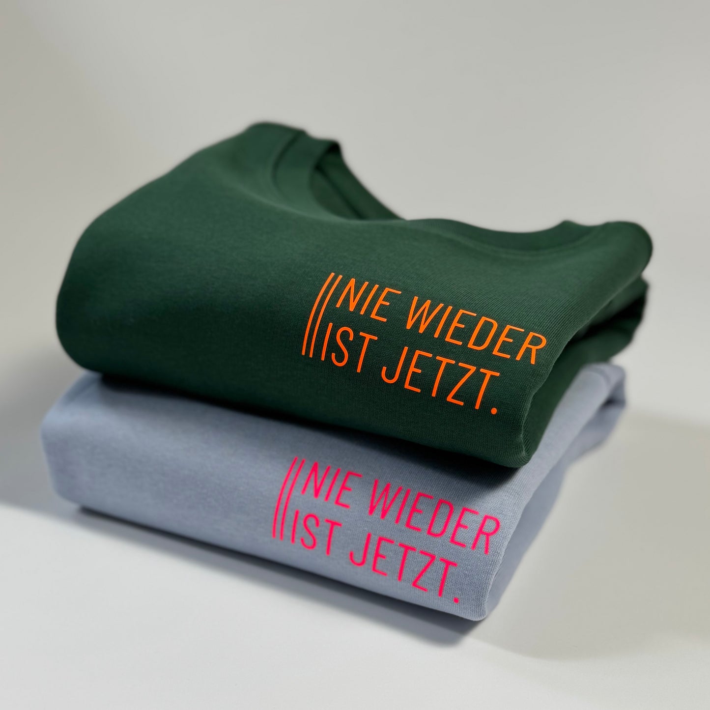 Sweatshirt Unisex, ‚Nie wieder ist jetzt.‘