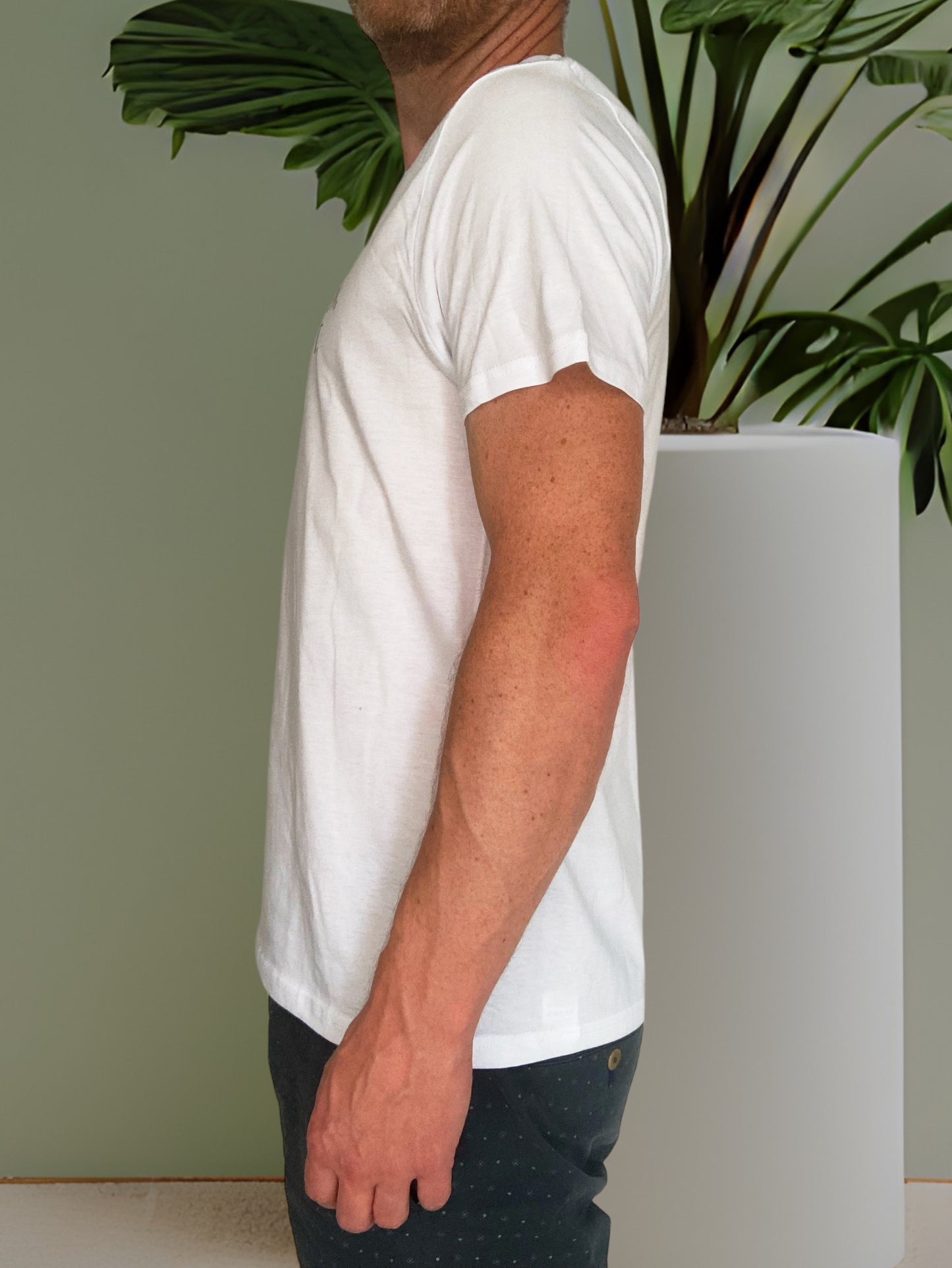 T-Shirt Unisex 'Imagine’, weiß / leo