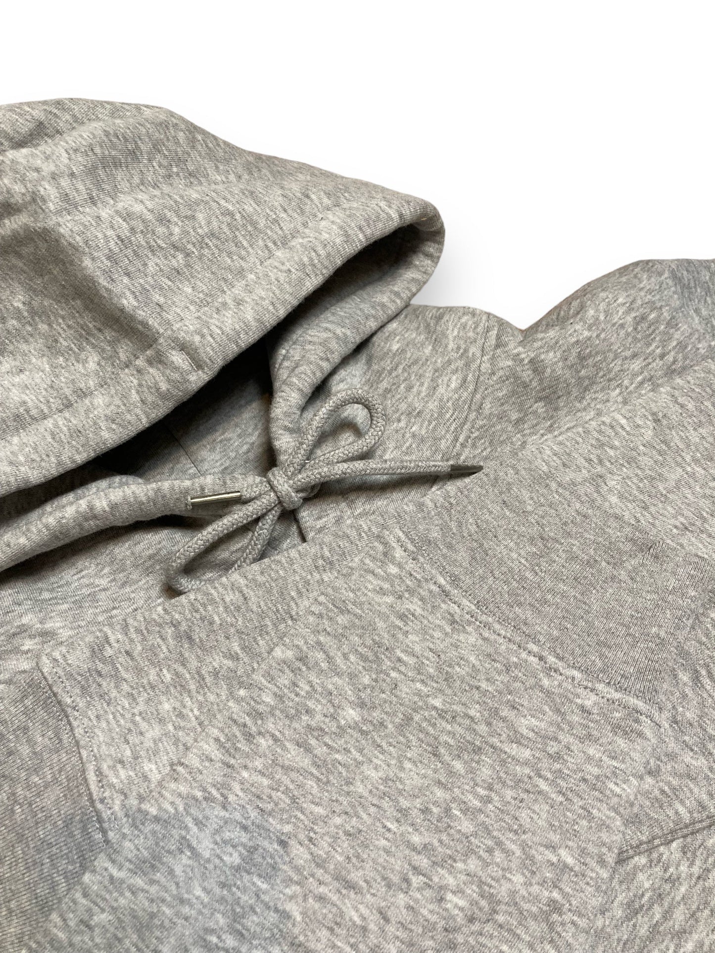 Hoodie Unisex 'Easy like Sunday morning.': Heather Grey / Neon Orange