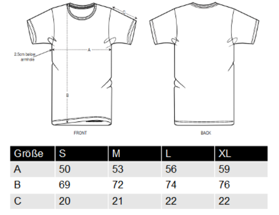 T-Shirt Unisex, BOLD, Schwarz / Silber Glitzer