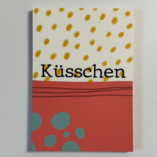 Postkarte, ‚Küsschen’ A6