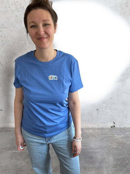 T-Shirt Unisex ‚Bäähm!‘: blau