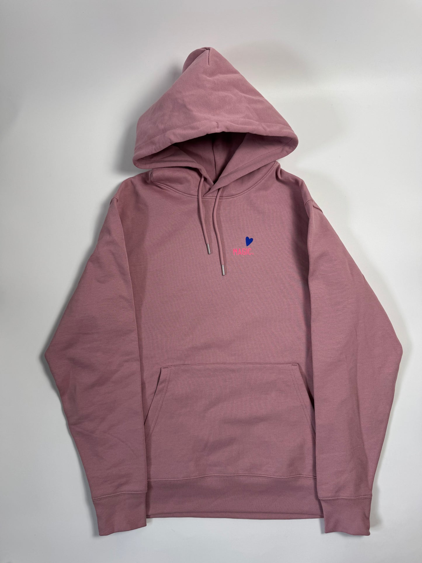 Hoodie Unisex 'Magic': Rosalila / Blau, Neon Pink