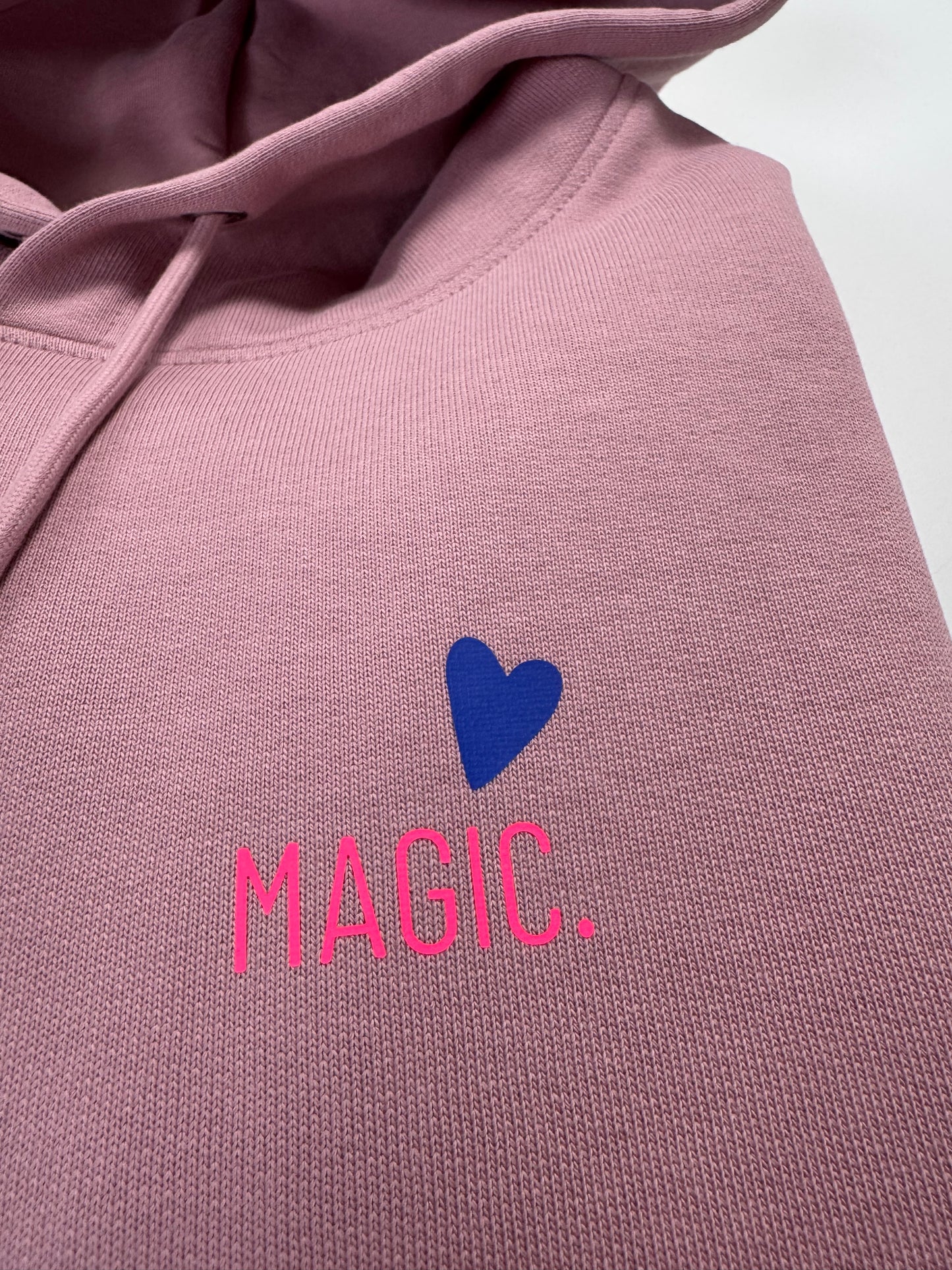Hoodie Unisex 'Magic': Rosalila / Blau, Neon Pink