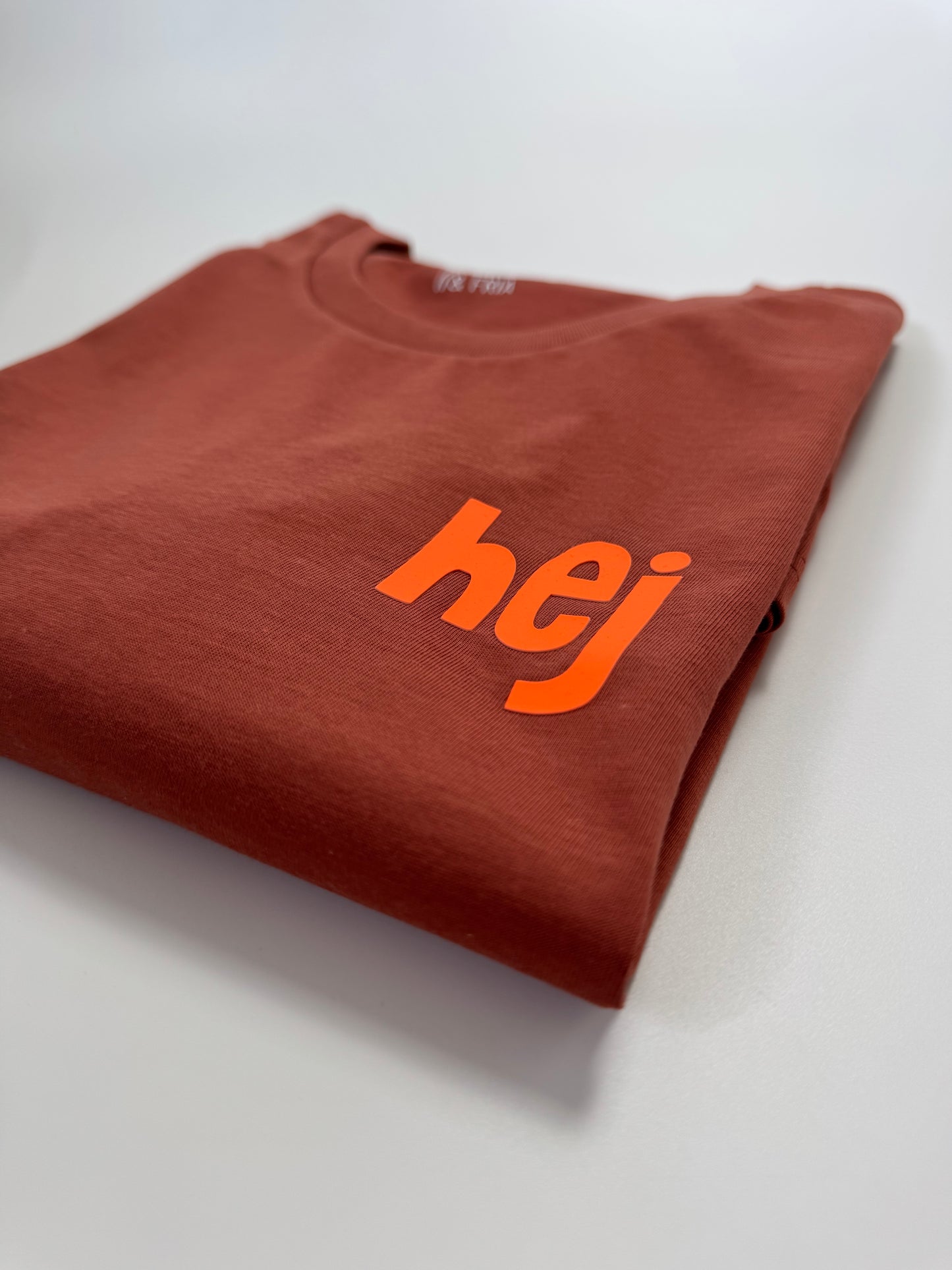 T-Shirt Unisex ‚hej‘ Hibiscus / Neon Orange