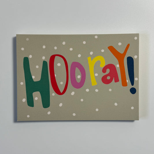 Postkarte, ‚Hooray!‘, A6