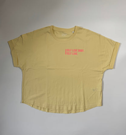 Frauen-Shirt ‚Don’t follow me, I‘m lost too.‘: butter / neon pink