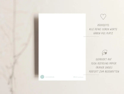 Postkarte Katze Merci Beaucoup