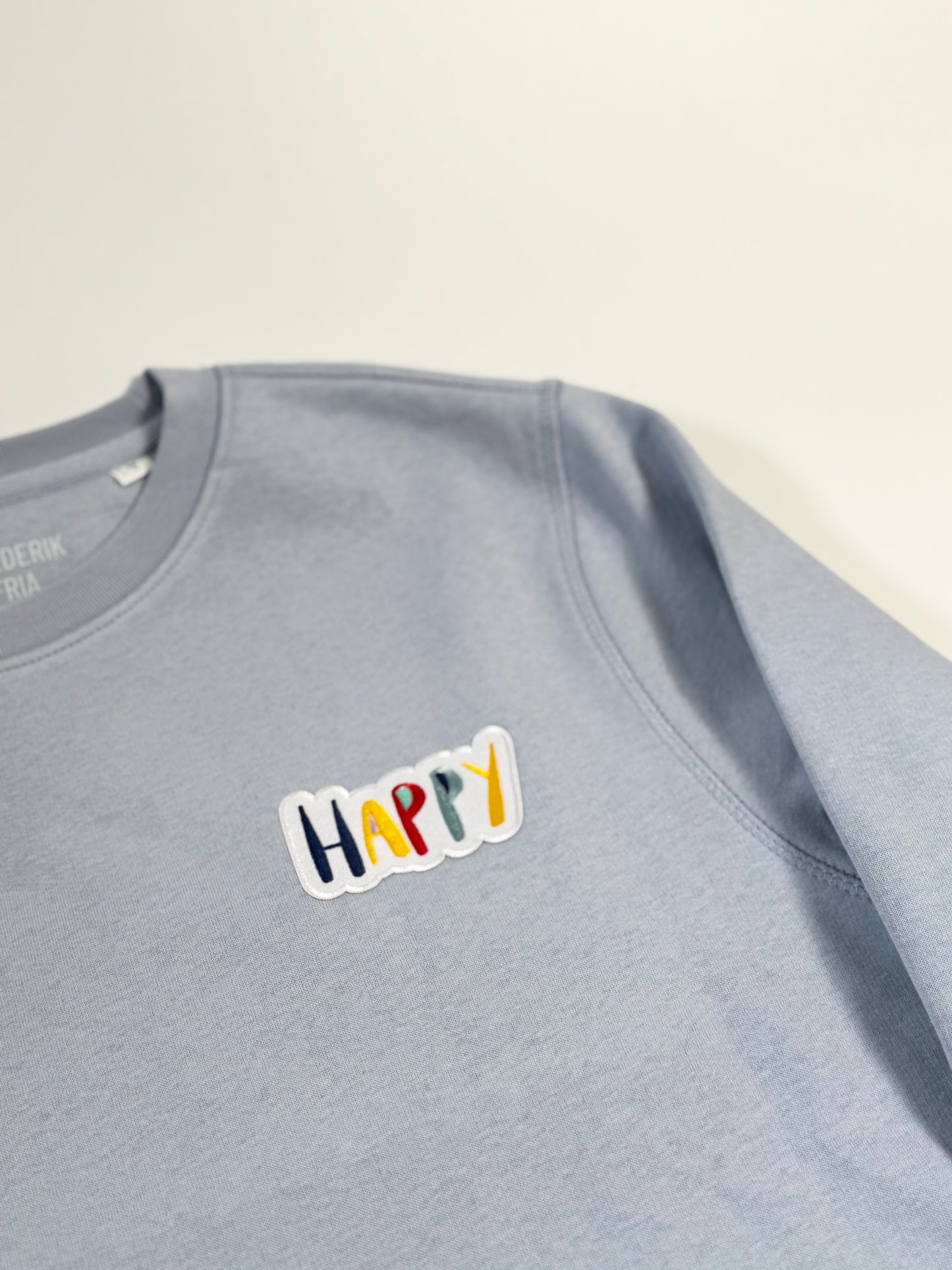 Sweatshirt Unisex 'HAPPY.': Serene Blue