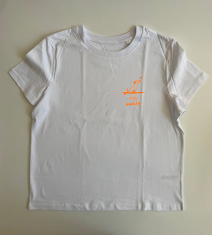 T-Shirt Frauen 'Beach Buddy': Lila, Jade, Weiß / Neon Orange