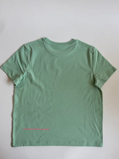 T-Shirt Frauen, ‚Unshushable.‘: Jade / Neon Pink