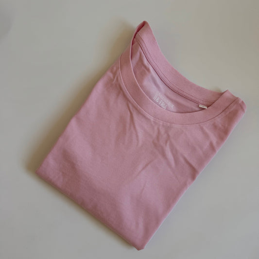 Reduzierte B-Ware: T-Shirt, Frauen, Rosa / Aufdruck frei wählbar, Größe L