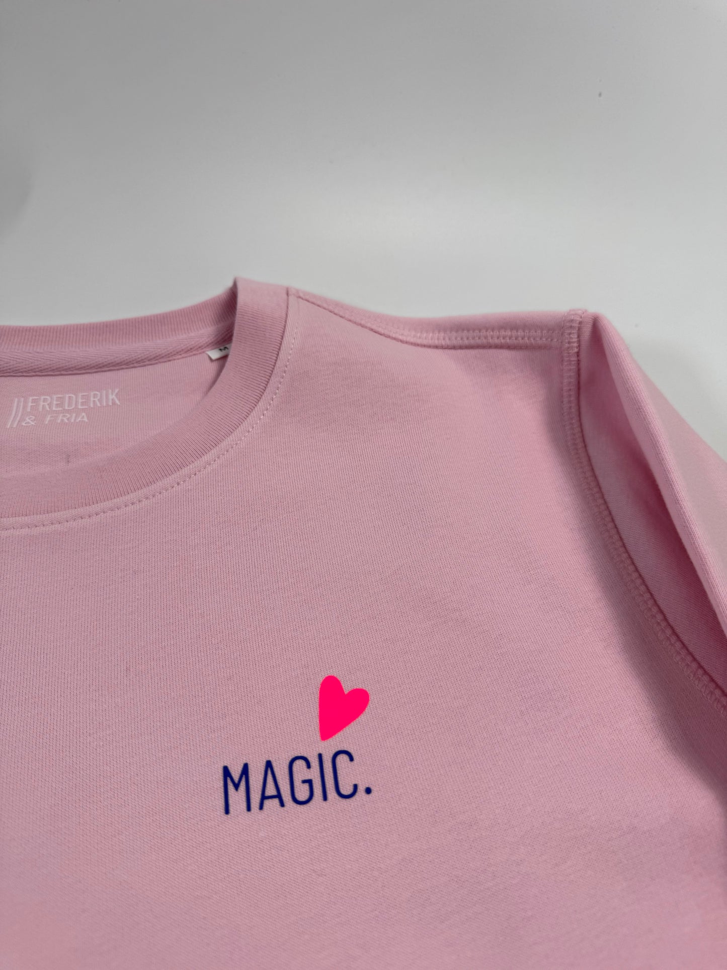 Sweatshirt Unisex ‚Magic’: Rosa / Blau, Neon Pink