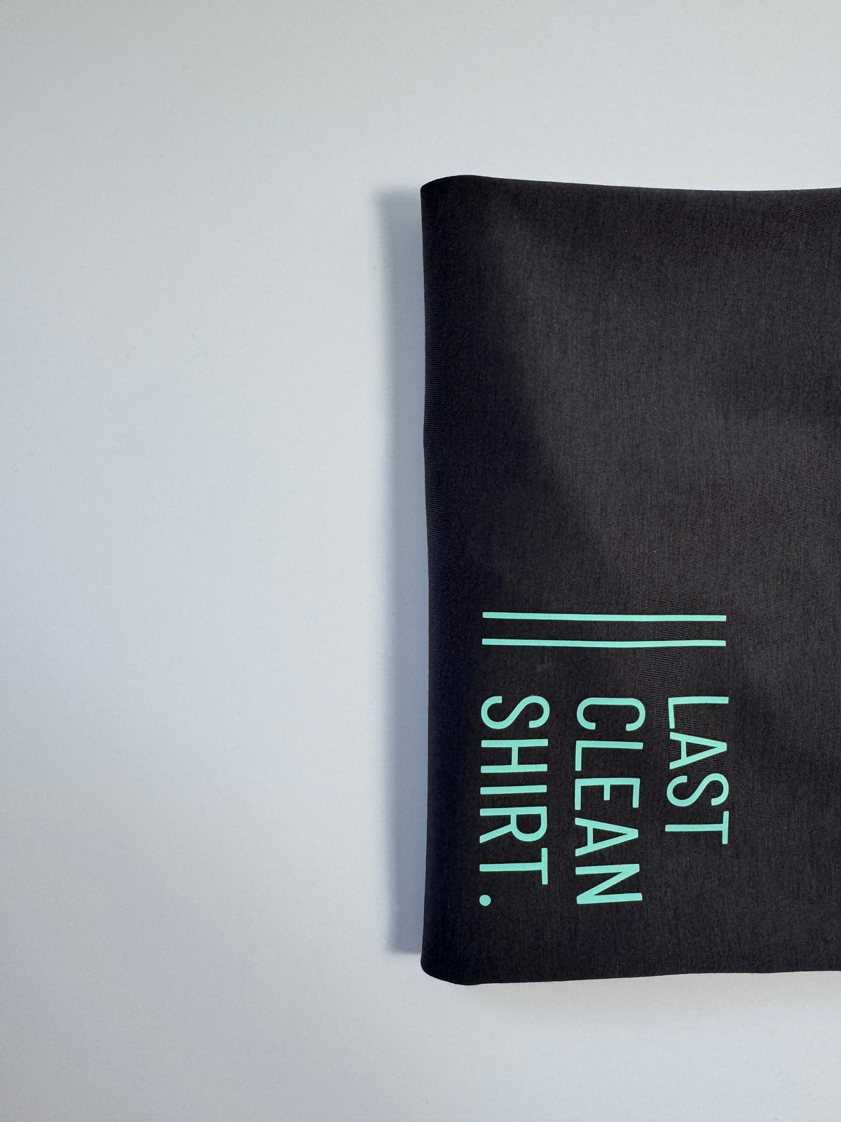 T-Shirt Unisex, ‚Last Clean Shirt.‘: Anthrazit/ Mint