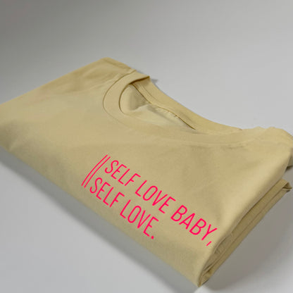 Frauen-Shirt ‚Don’t follow me, I‘m lost too.‘: butter / neon pink
