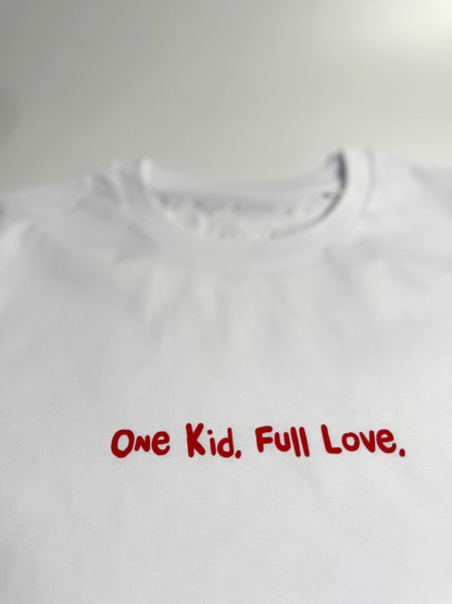 T-Shirt Unisex, Frau Zauberschön, Weiß / Rot