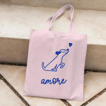 Tasche Hund Amore Rosa / Blau