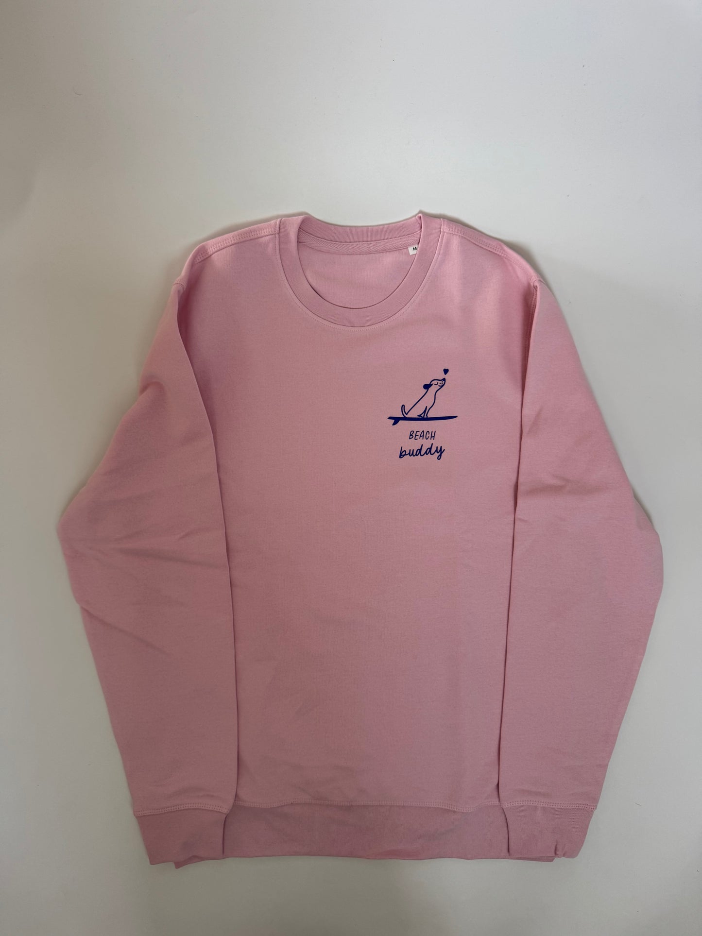Sweatshirt Unisex ‚Beach Buddy‘, Rosa / Blau
