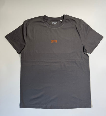 T-Shirt Unisex 'Cheers Queers': anthrazit / neon orange