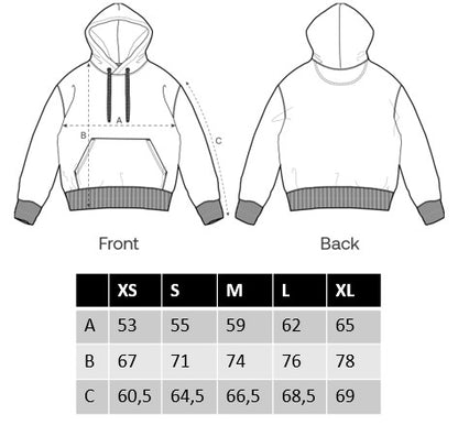 Hoodie Unisex 'Be unique.': Rosalila / Neon Gelb