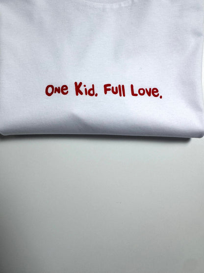 T-Shirt Unisex, Frau Zauberschön, Weiß / Rot