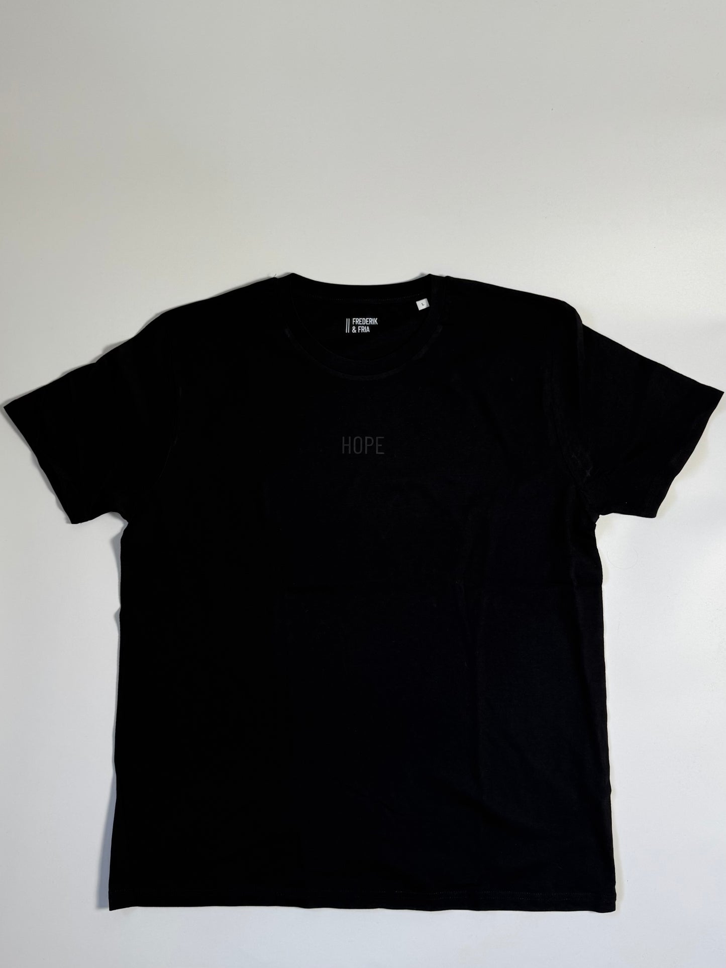 T-Shirt Unisex, Hope: Schwarz / Schwarz