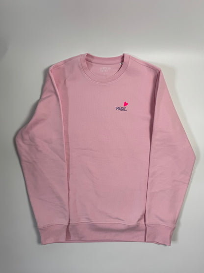 Sweatshirt Unisex ‚Magic’: Rosa / Blau, Neon Pink