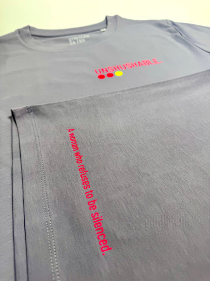 T-Shirt Frauen ‚Unshushable.‘