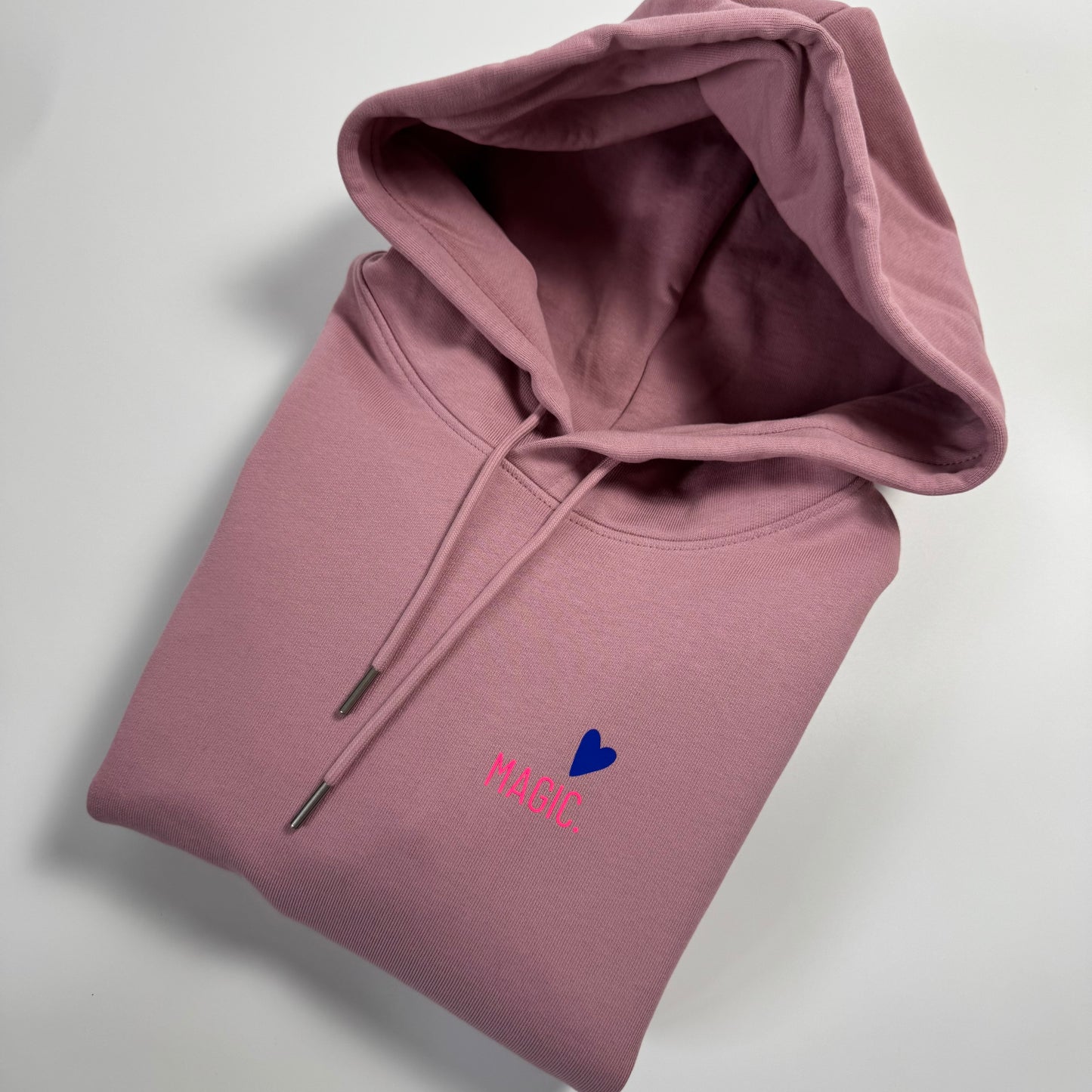 Hoodie Unisex 'Magic': Rosalila / Blau, Neon Pink