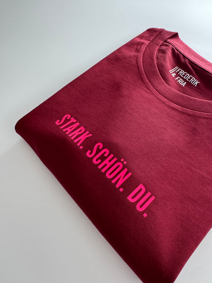 UNISEXSCHNITT, T-Shirt, PINK STYLE TOUR, 'Stark.Schön.Du.'