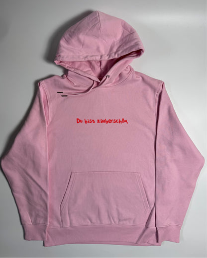 Hoodie Unisex, Frau Zauberschön: Rosa / Rot