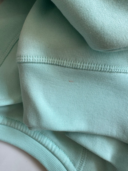 Reduzierte B-Ware: Sweatshirt Unisex 'hej': Caribean Blue / Neon Orange, Größe L
