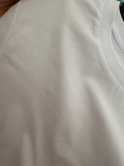 Reduzierte B-Ware: T-Shirt, Frauen, Weiß / Aufdruck frei wählbar, Größen S, XL