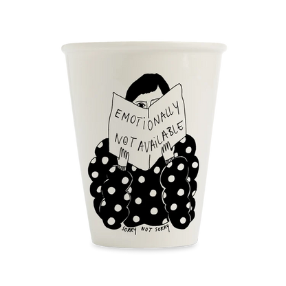 Becher ‚Emotionally not available‘ 170ml