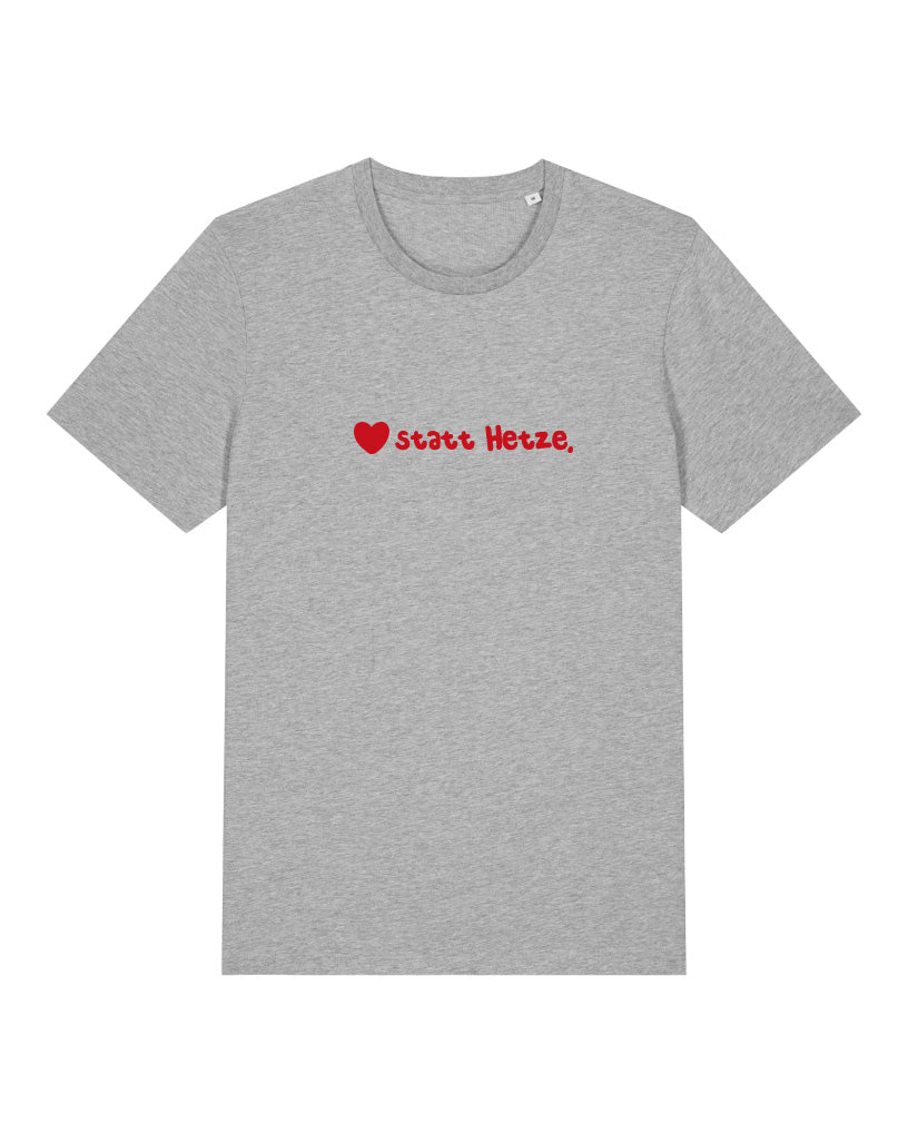 T-Shirt Unisex, Frau Zauberschön, Grau / Rot