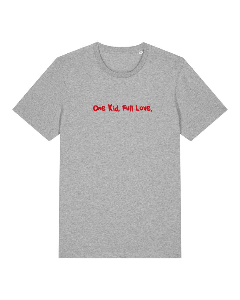 T-Shirt Unisex, Frau Zauberschön, Grau / Rot