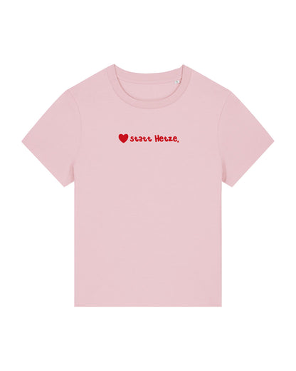 T-Shirt Frauen, Rundhals, Frau Zauberschön, Rosa / Rot