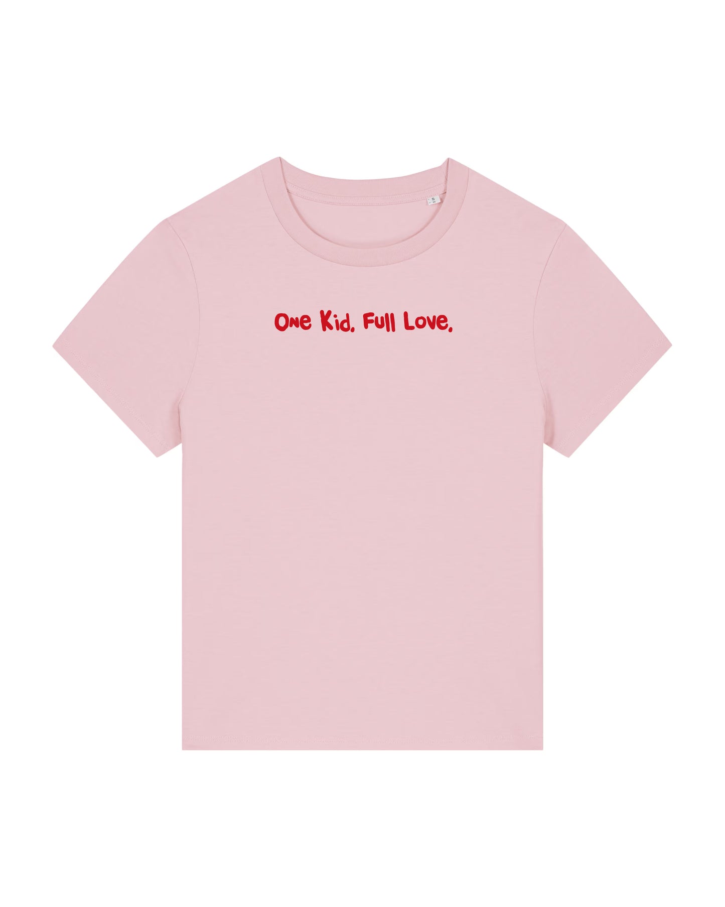 T-Shirt Frauen, Rundhals, Frau Zauberschön, Rosa / Rot